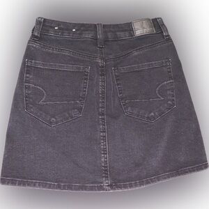 Y2K American Eagle Outfitters Black A-Line Denim Jean Mini Skirt  Vintagecore 00